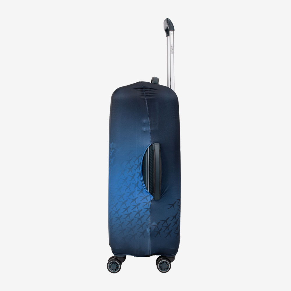 Калъф за куфар ENZO NORI модел AIRPLANE размер L текстил с еластант