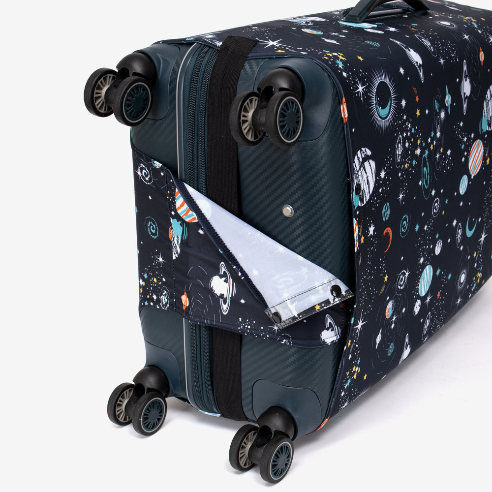Калъф за куфар ENZO NORI модел PLANETS размер M еластичен текстил
