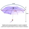Дамски чадър CLIMA C-COLLECTION модел PRIMAVERA лилав