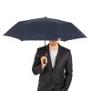 Полуавтоматичен мъжки чадър CLIMA BISETTI модел LINEAS-2 син