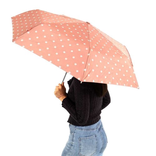 Автоматичен чадър CLIMA BISETTI модел RAMA с UV защита розов
