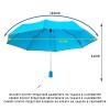 Автоматичен чадър CLIMA BISETTI модел BRILLANTE с UV защита син