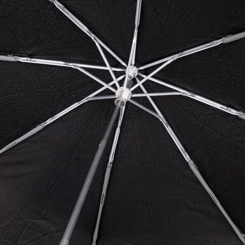 Чадър модел STORMY олекотен полиестер черен със сиво