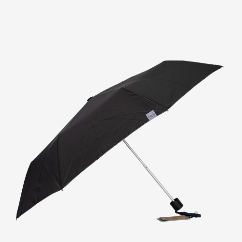 Чадър модел STORMY олекотен полиестер черен със сиво
