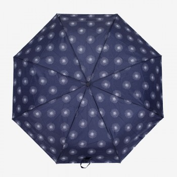 Дамски чадър модел DOT ветроустойчив с UV защита син