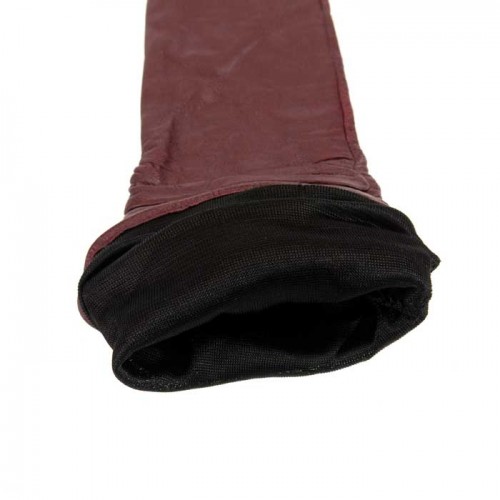 Дълги дамски ръкавици PAULA VENTI модел AVA естествена кожа бордо
