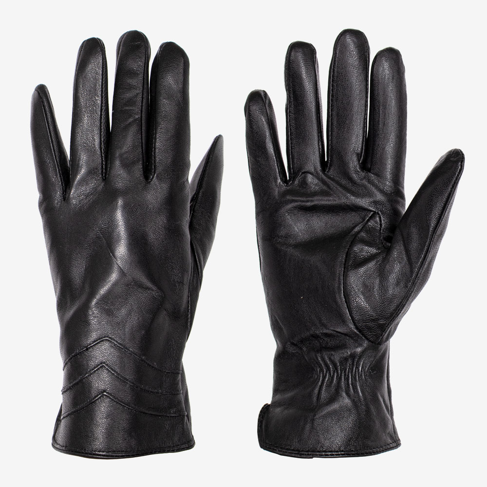 Дамски ръкавици PAULA VENTI модел RAMA естествена кожа черен