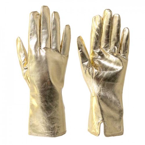 Дамски ръкавици PAULA VENTI модел JONA естествена кожа златен