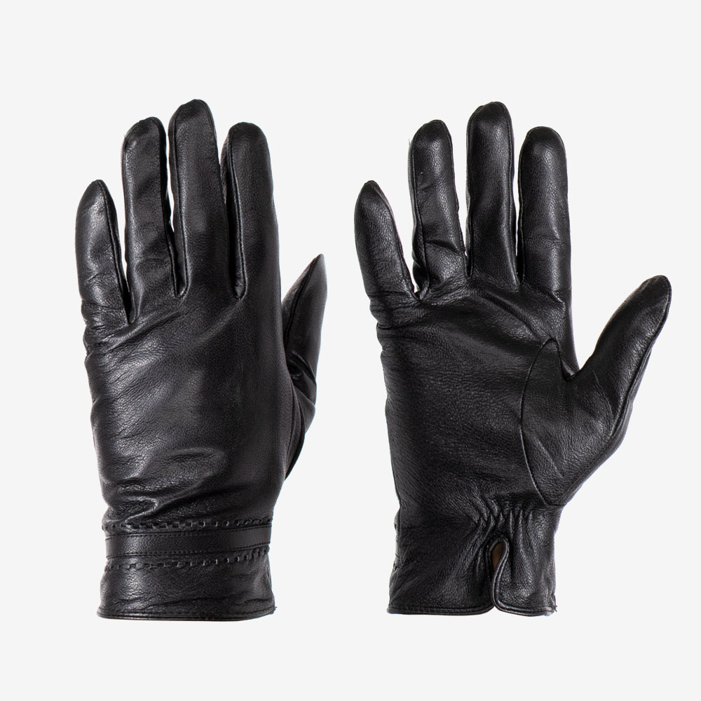 Мъжки ръкавици естествена кожа модел SANS черен