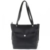 Стилна дамска чанта ENZO NORI модел JESSA от висококачествена еко кожа цвят черен