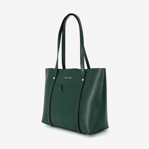 Дамска чанта модел DENISE еко кожа зелен