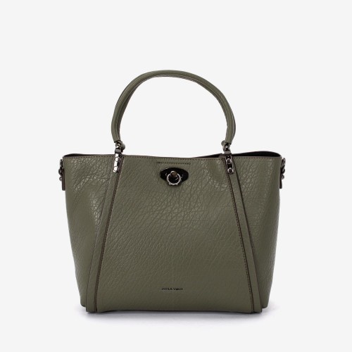 Дамска чанта модел MACA еко кожа зелен