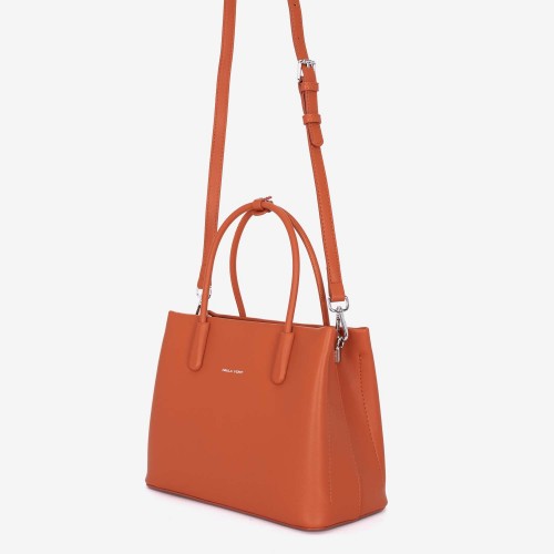 Дамска чанта модел RUME еко кожа оранжев