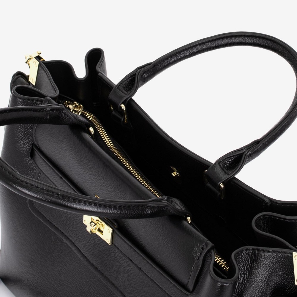 Дамска чанта модел ALESA еко кожа черен
