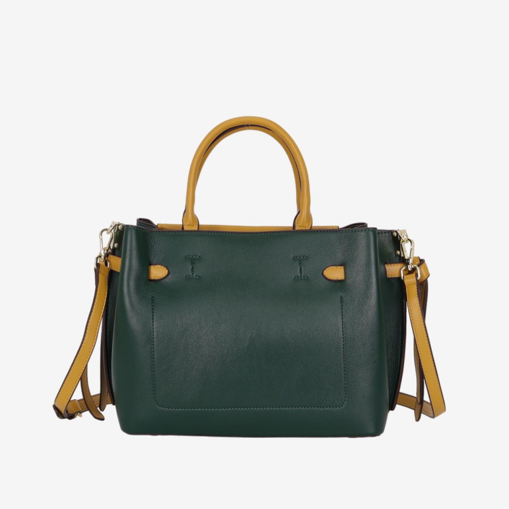 Дамска чанта модел ALESA еко кожа зелен