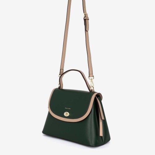 Дамска чанта модел CATTY еко кожа зелен