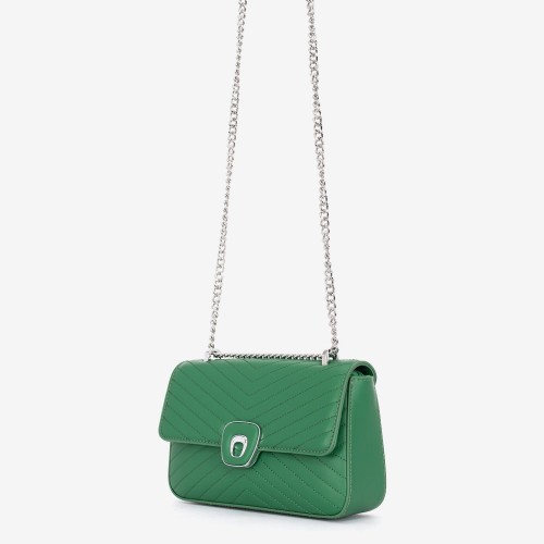 Дамска чанта модел SWAN еко кожа зелен