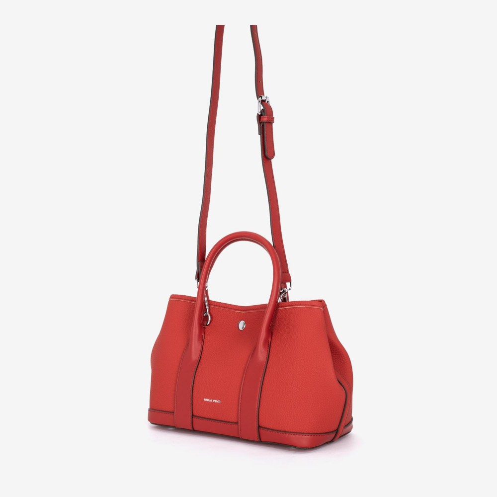 Дамска чанта модел MARABEL еко кожа червен