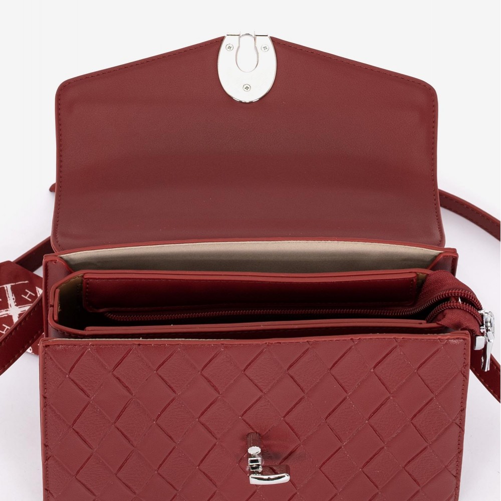 Дамска чанта модел ROSARIA еко кожа червен