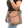 Атрактивна дамска чанта PAULA VENTI от висококачествена еко кожа модел BERIA цвят розов