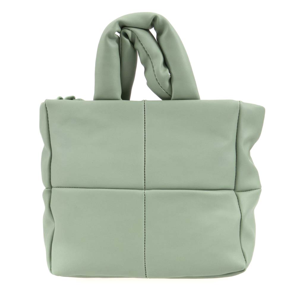 Дамска чанта Paula Venti еко кожа мека материя зелен