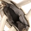 Дамска чанта Paula Venti от еко кожа мека материя с две дръжки екрю
