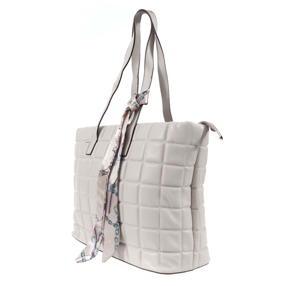 Изискана дамска чанта PAULA VENTI от висококачествена еко кожа модел RAMIRA цвят бял