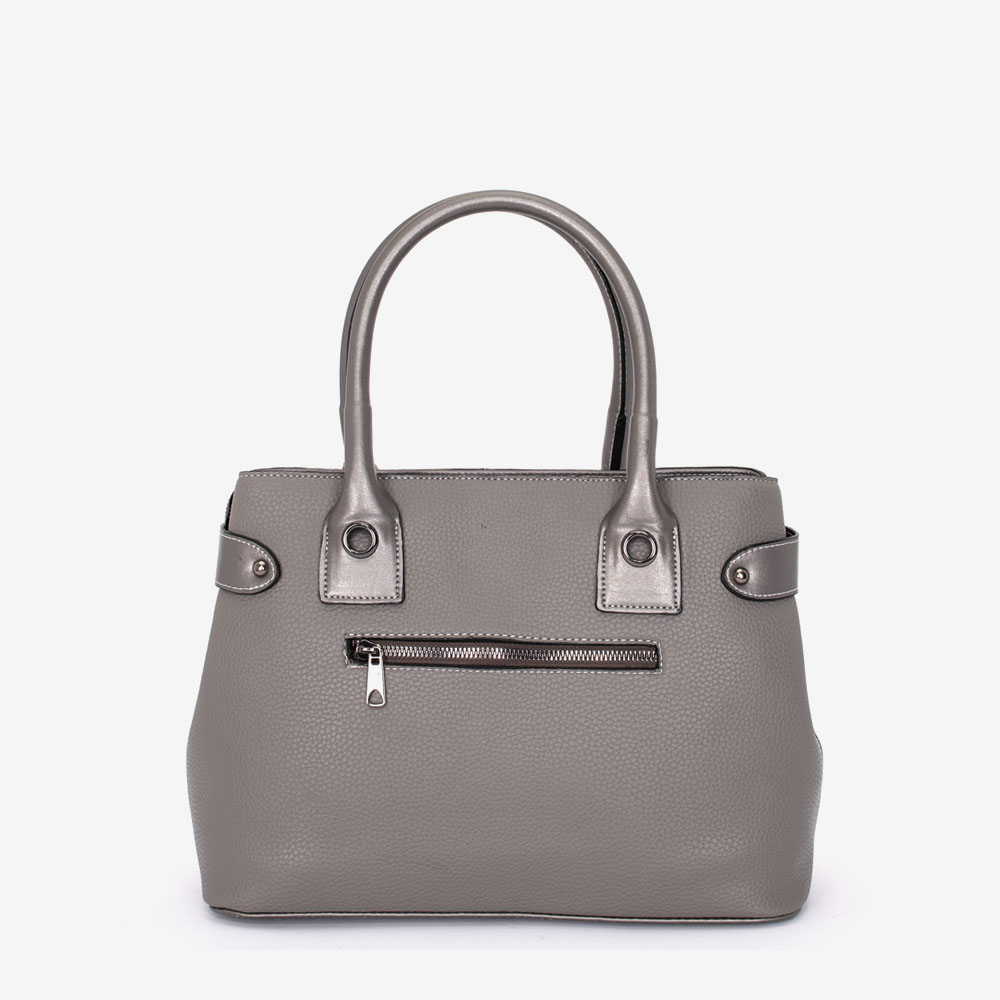 Дамска чанта модел DEISY еко кожа сив