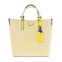 Дамска чанта PAULA VENTI модел CORNY еко кожа бледо жълт
