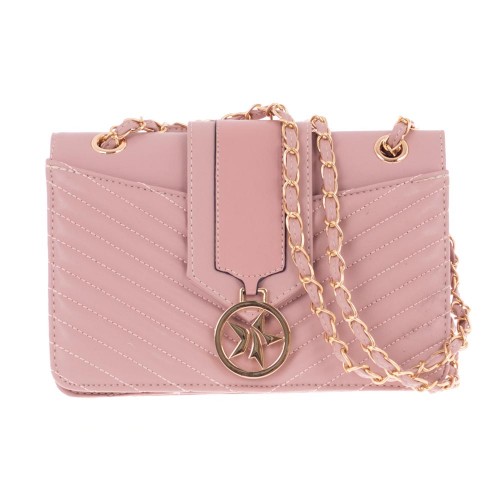 Малка дамска чанта Paula Venti модел NORMA розов