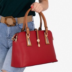 Дамска чанта PAULA VENTI модел OLIVIA еко кожа червен