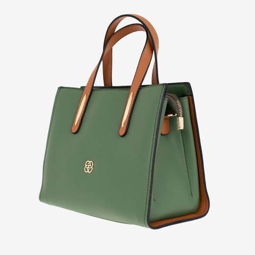Малка дамска чанта еко кожа PAULA VENTI модел ROSSI зелен