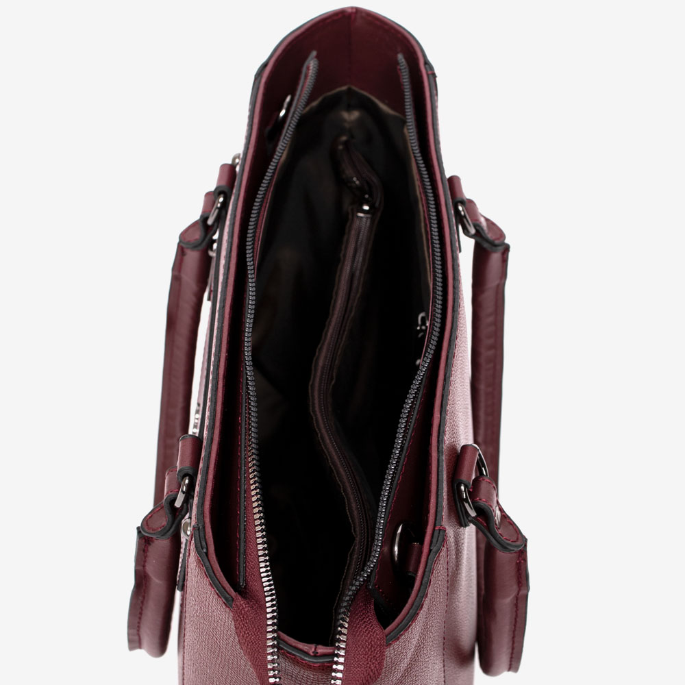 Дамска чанта PAULA VENTI модел SIMONA еко кожа бордо