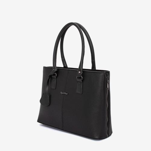 Дамска чанта модел CLARIS еко кожа черен
