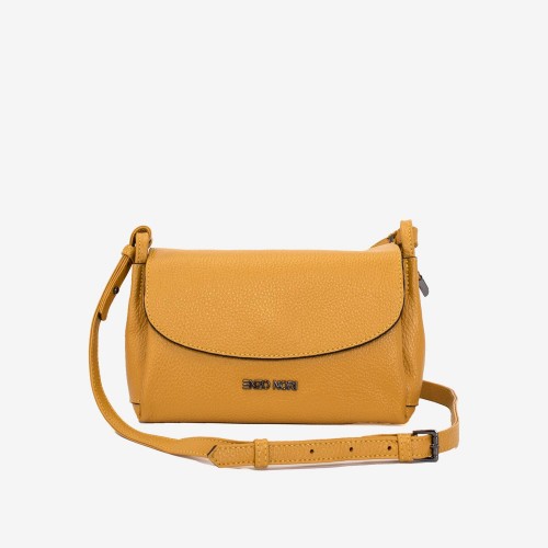 Дамска чанта ENZO NORI модел LIZZI естествена кожа жълт