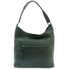 Класическа дамска чанта през рамо от естествена кожа ENZO NORI модел BIANCA цвят зелен
