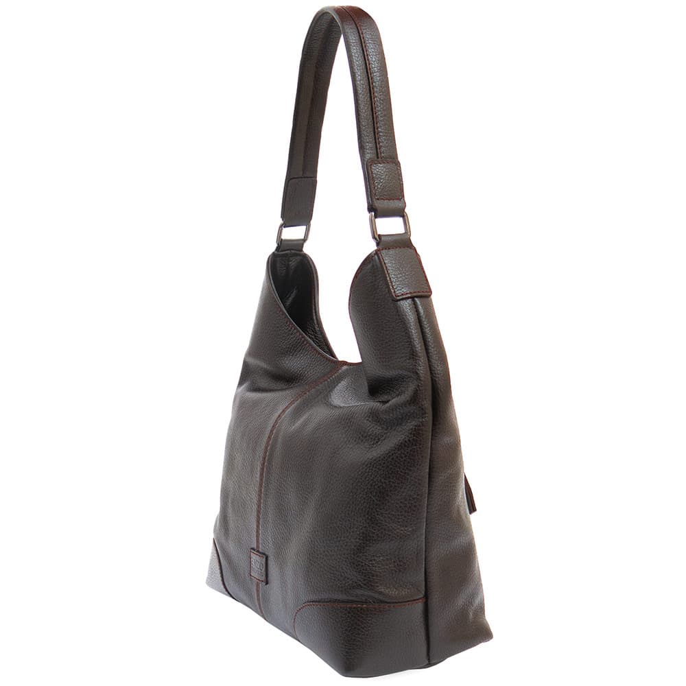 Дамска чанта ENZO NORI модел BIANCA от естествена кожа кафяв