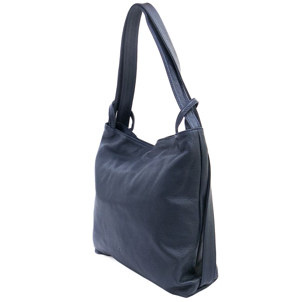 Дамска чанта от естествена кожа ENZO NORI модел AIDA син