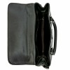 Луксозна дамска чанта от естествена кожа PAULA VENTI модел LUISA цвят черен
