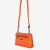 Малка дамска чанта ENZO NORI модел ANGELA естествена кожа оранжев