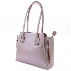 Дамска чанта ENZO NORI модел LARA естествена кожа лилав