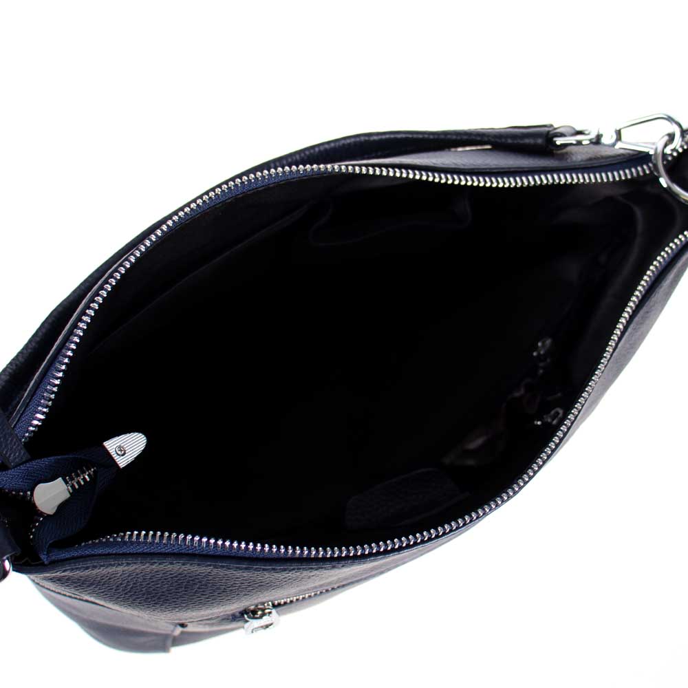 Дамска чанта ENZO NORI модел ALEXIS естествена кожа тъмно син