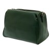 Практична малка дамска чанта от естествена фина напа кожа ENZO NORI модел SARAH цвят зелен