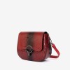 Дамска чанта ENZO NORI модел LUISE естествена кожа червен принт