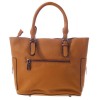 Ежедневна малка дамска чанта през рамо от естествена кожа цвят оранжев ENZO NORI модел NICO