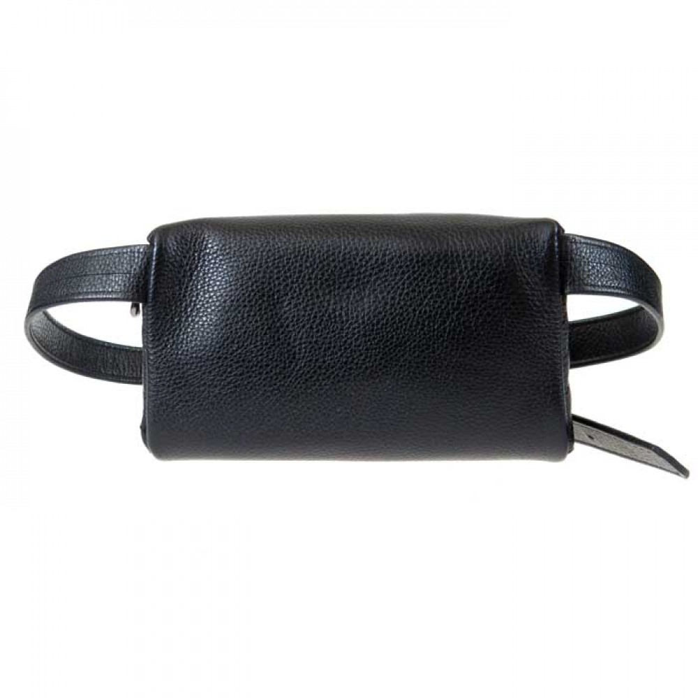 Малка дамска чанта от естествена кожа ENZO NORI модел RUTH цвят черен