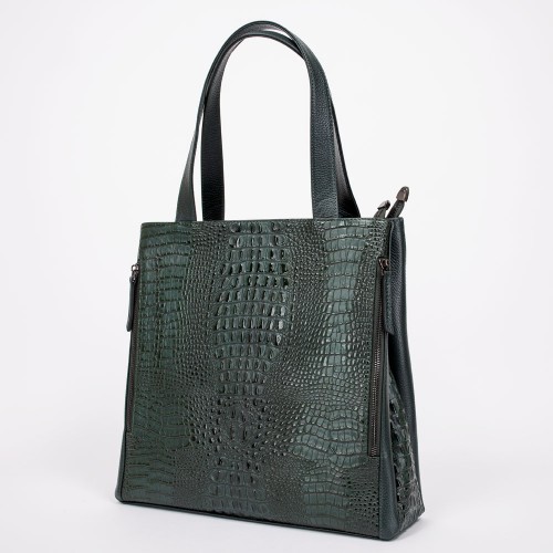 Дамска чанта ENZO NORI модел LUPITA естествена кожа зелен