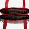 Дамска чанта ENZO NORI модел LUPITA естествена кожа червен принт