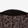 Дамска чанта ENZO NORI модел REYNA естествена кожа черен с цветя