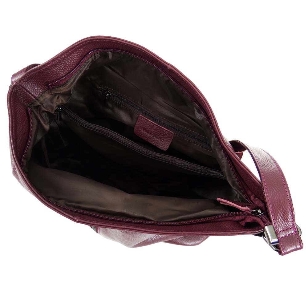 Дамска чанта тип торба PAULA VENTI модел DIONE естествена кожа червен